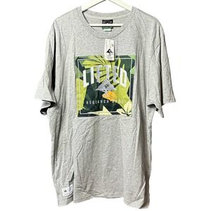 NWT Lifted Research Group LRG Men's Gray/Green Short Sleeve T-Shirt Size X-Large